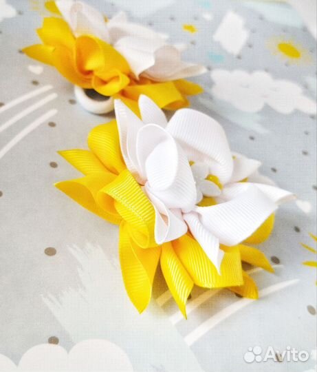 Цветы для волос на резинках Alya mini mi