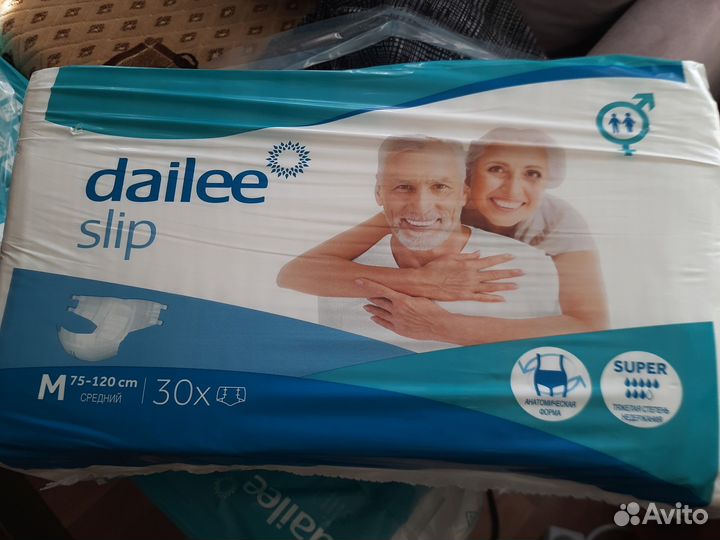 Памперсы для взрослых размер M по 30 штук