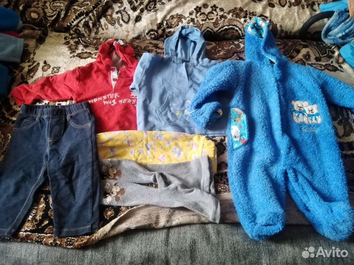 Большой пакет вещей на мальчика с 0 до 12 мес