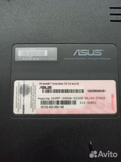 Ноутбук asus