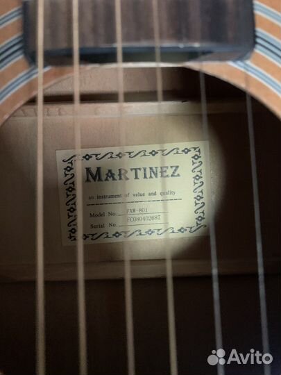 Акустическая гитара martinez faw 801
