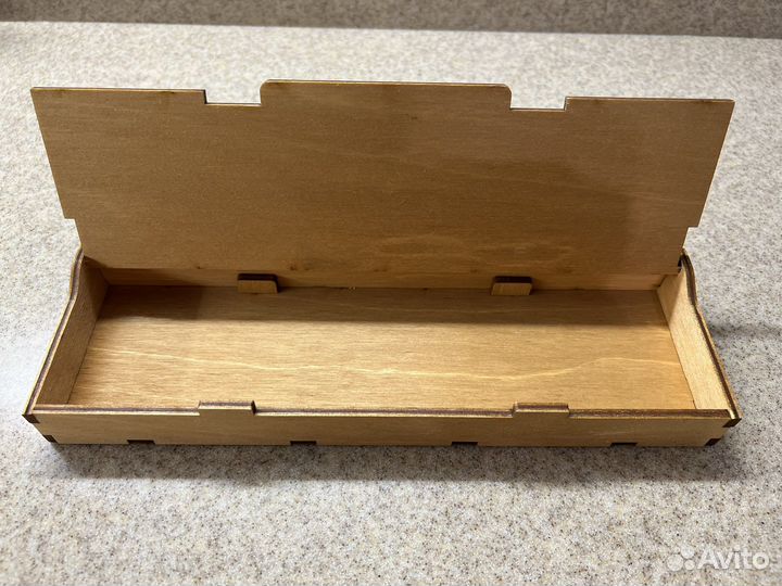 Коробка деревянная для галстука подарочная