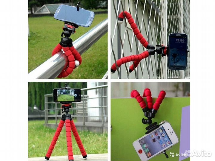 Гибкий мини штатив для телефона и камеры