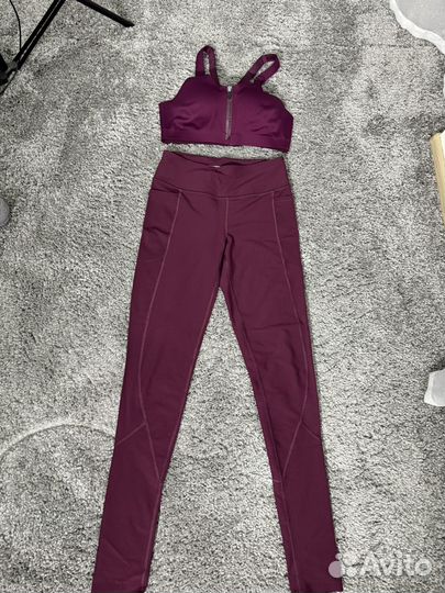 Спортивный комплект для фитнеса лосины+топ