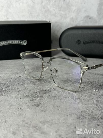 Очки Chrome Hearts серые