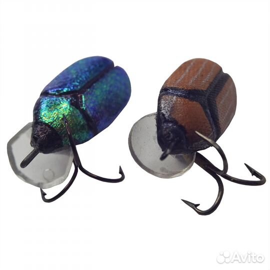 Мини воблер жук бронзовка Cannalle плавающий 2шт