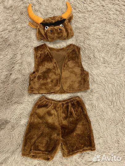Новогодний костюм быка на 3-5 лет