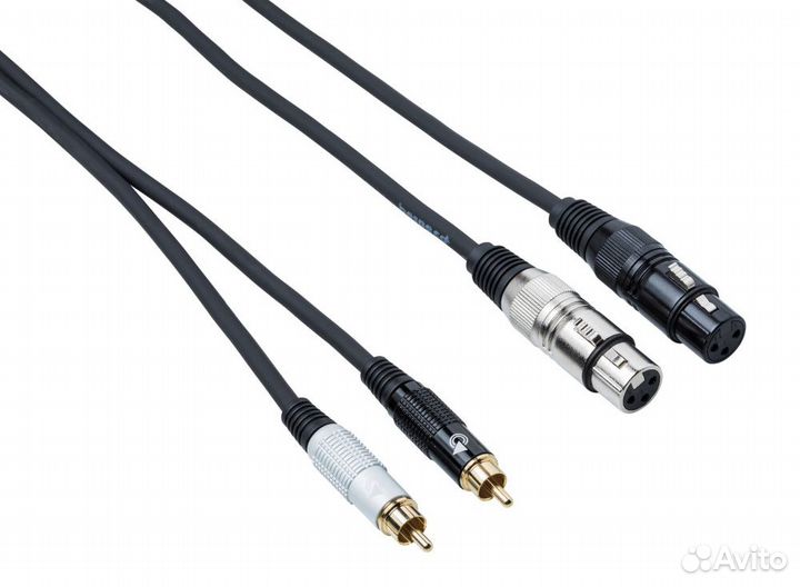 Кабель межблочный 2XLR-2RCA Bespeco EAY2F2R300 3 m