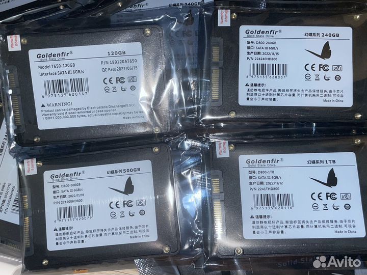 SSD 256gb, 128gb, 512gb Жесткий Диск Новый 120gb