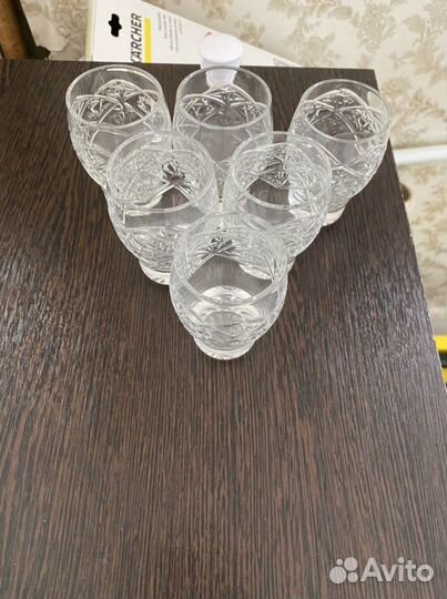 Набор из 6 рюмок/стопок СССР 7.5 см высота