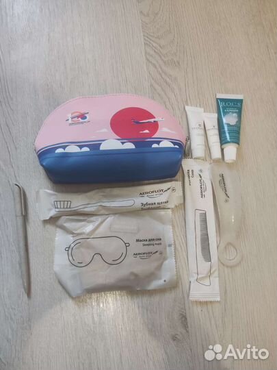 Дорожный набор,косметичка,Аэрофлот 100 лет