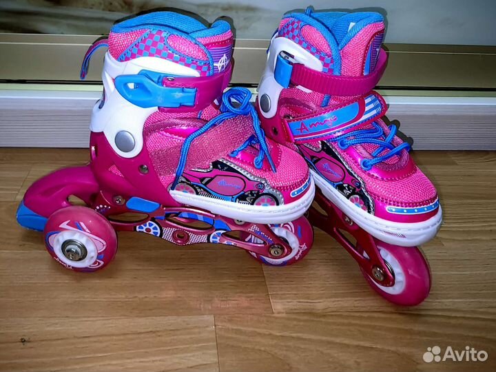 Роликовые коньки детские раздвижные