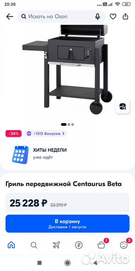 Гриль угольный