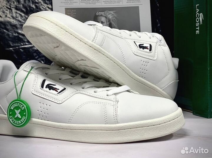 Кроссовки lacoste белые