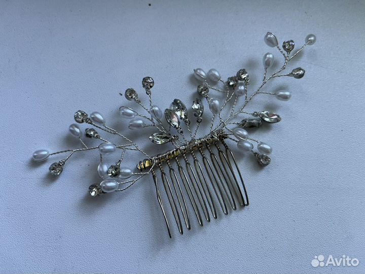 Украшение для волос, гребень на свадебную прическу