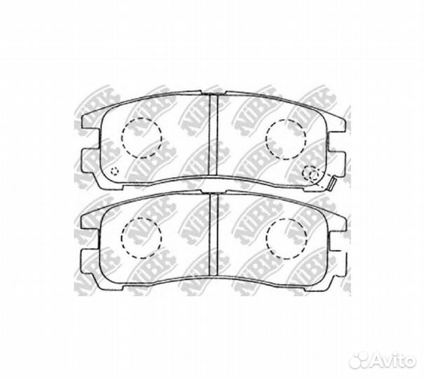 Колодки тормозные mitsubishi galant 92-04