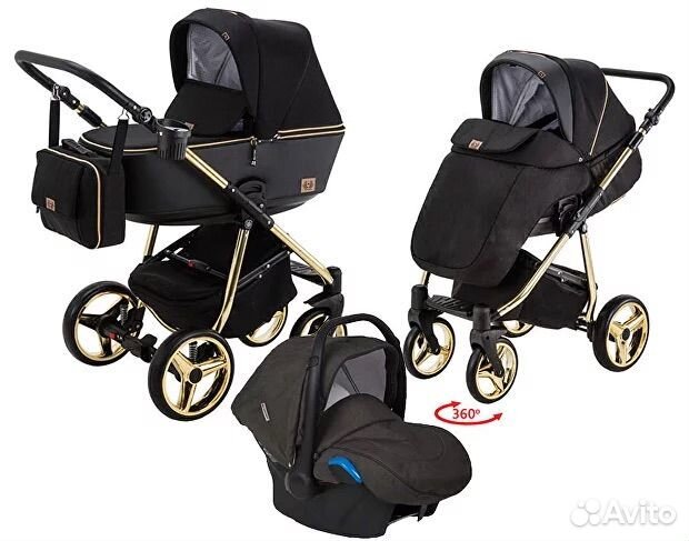 Детская коляска 3в 1 Adamex Reggio Special Edition