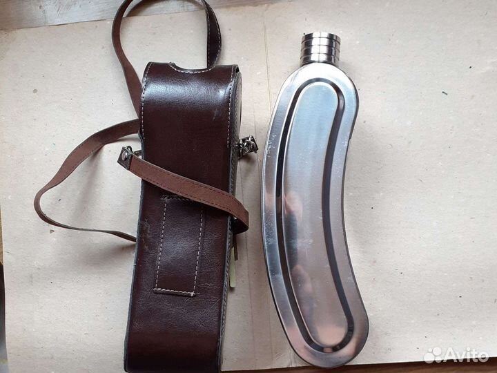 Фляга походная, нержавейка 0,5л