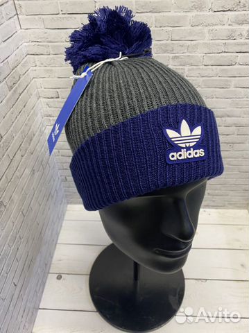 Шапкас помпоном Adidas оригинал р-ры разные