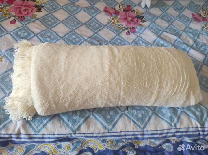 Плед пушистый травка