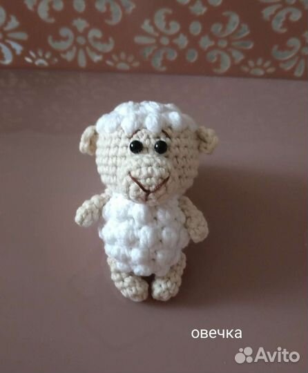 Вязаные игрушки мини зоопарк