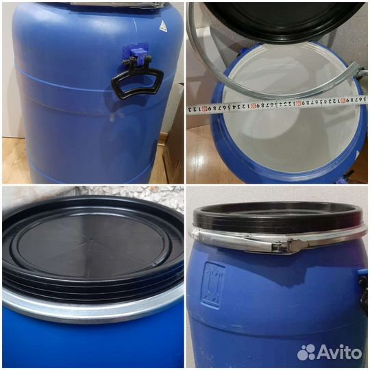 Бочка пластиковая 65л, бочка алюминиевая 32л