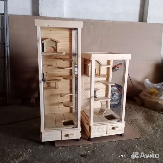 Клетка витрина для шиншиллы