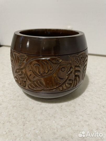 Пиала миска деревянная декоративная