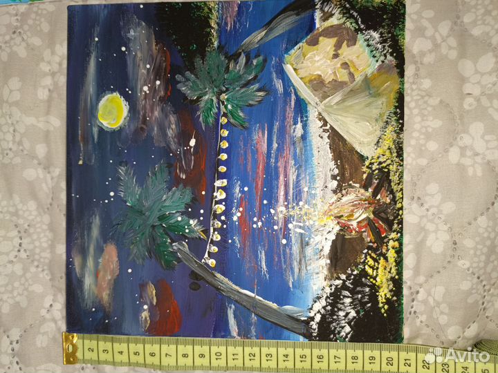 Картина акрилом на холсте