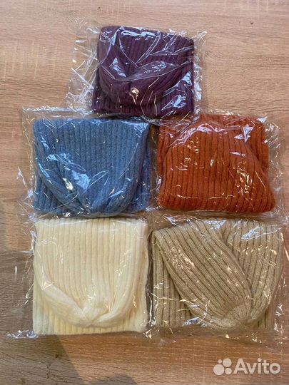 Шапка бини средней вязки Оптом f-5231