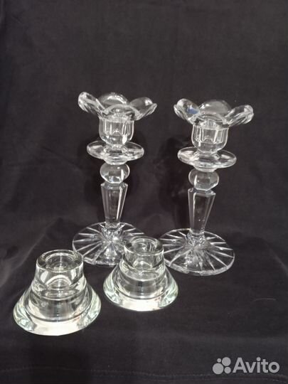 Подсвечники хрустальные СССР