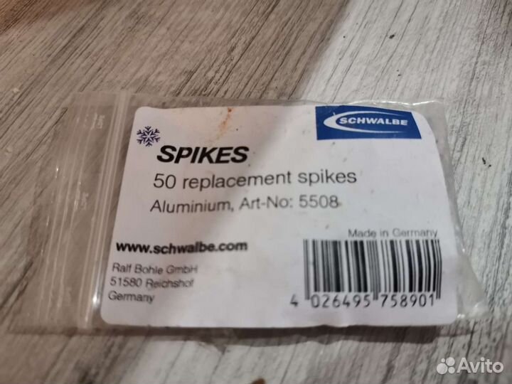 Шипы для покрышек Schwalbe монтажка для установки