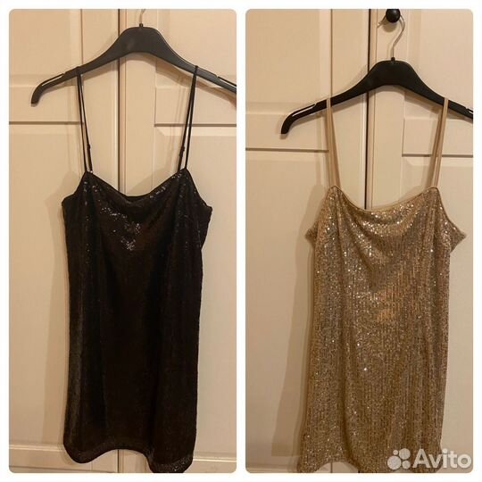Платье с паетками h&m, новое, размер S, M