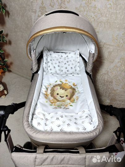 Новая Роскошная коляска Adamex Rimini Lux 2в1/3в1