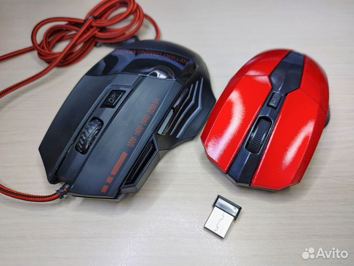 Мышь проводная и беспроводная