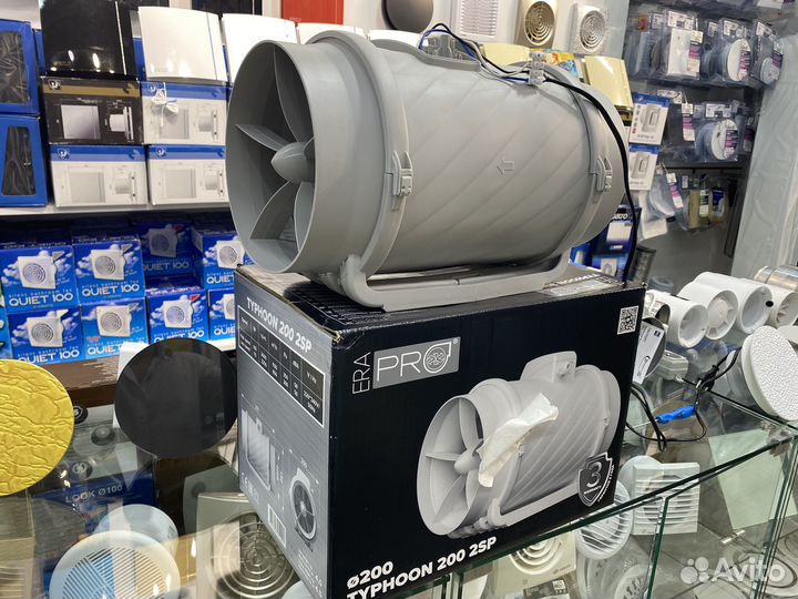 Вентилятор канальный typhoon, 2скор., D200, ERA