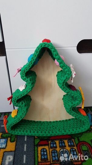 Трикотажная корзина Новогодняя Ёлочка