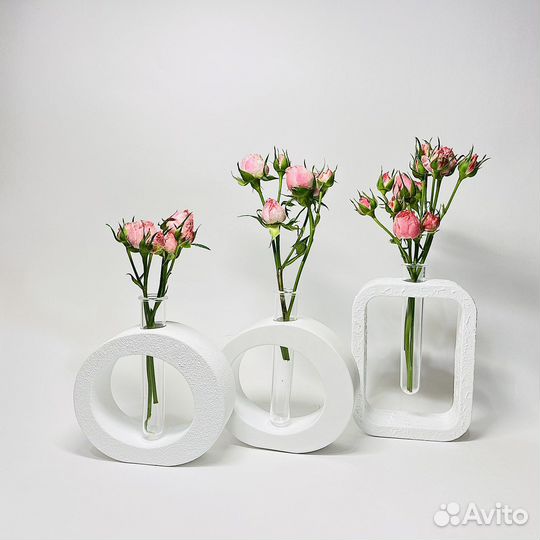 Декоративная ваза с колбой