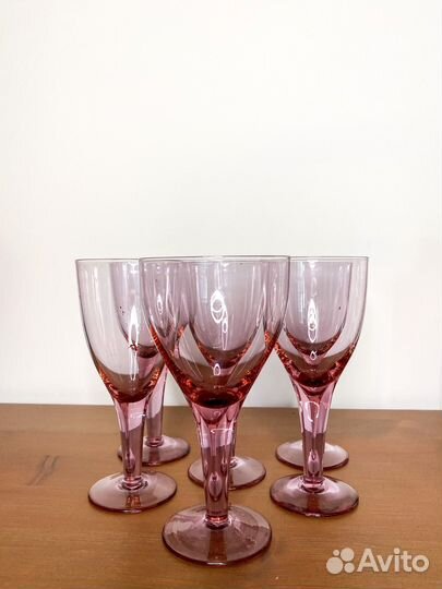 Фужеры цветное стекло СССР