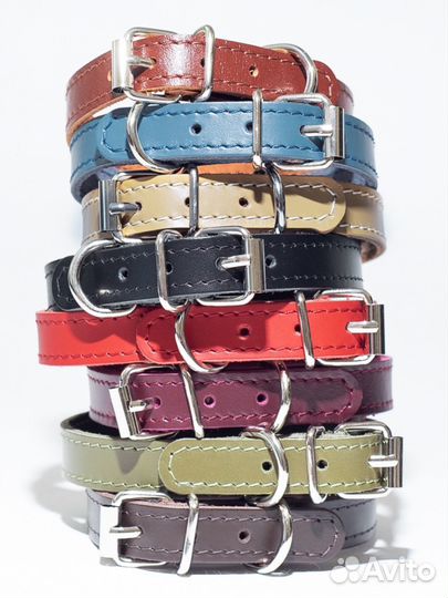 Кожаный ошейник ручной работы для животных