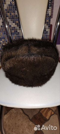 Норковая шапка мужская, 58-59