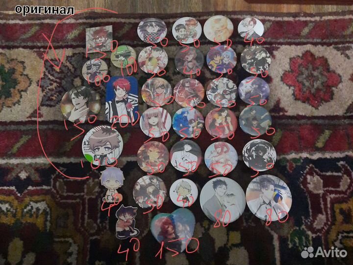 Значки аниме оригинал япония