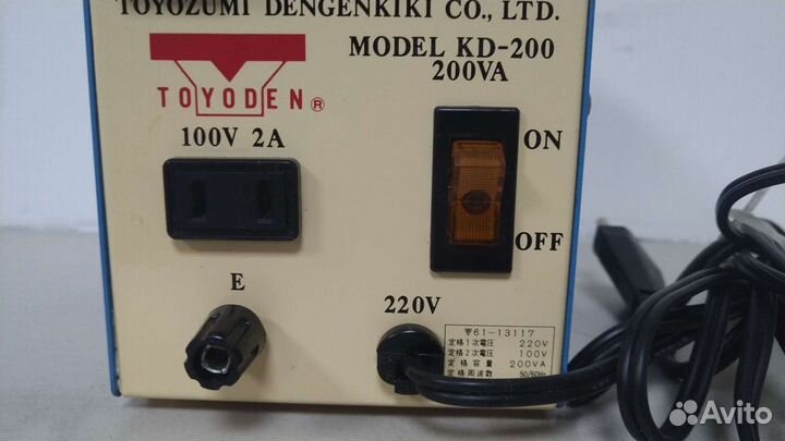 Понижающие трансформаторы Toyozumi: 200; 300; 600