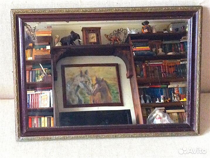 Зеркало в багетной раме 60х40 см. СССР