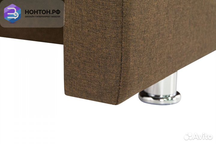 Диван еврокнижка Куба-2 коричневый / принт Париж