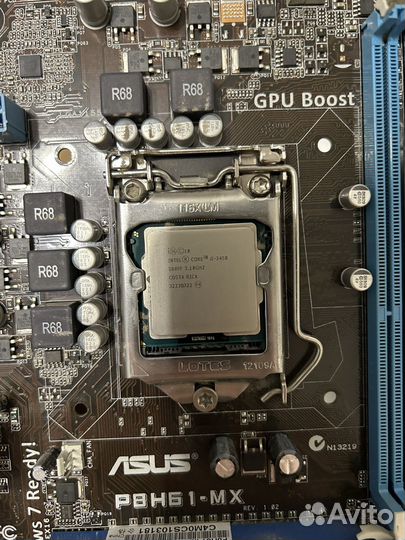 Материнская плата с процессором i5 3450 + кулер