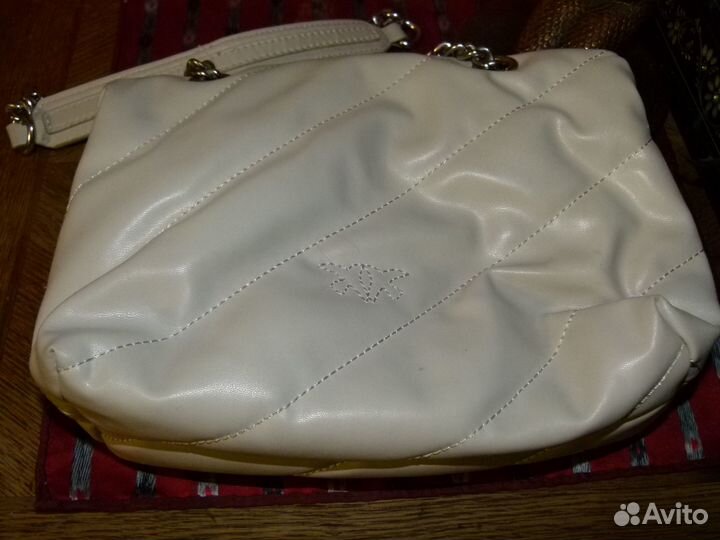 Сумка Pinko puff белая