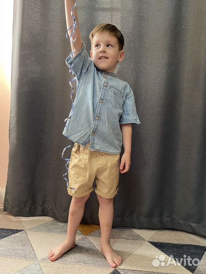 Летний костюм детский футболка/рубашка и шорты