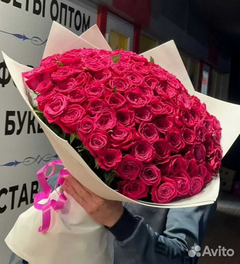 Букет цветов. Розы 101 шт