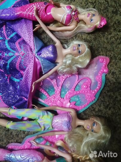 Куклы барби мател русалки принцессы феи